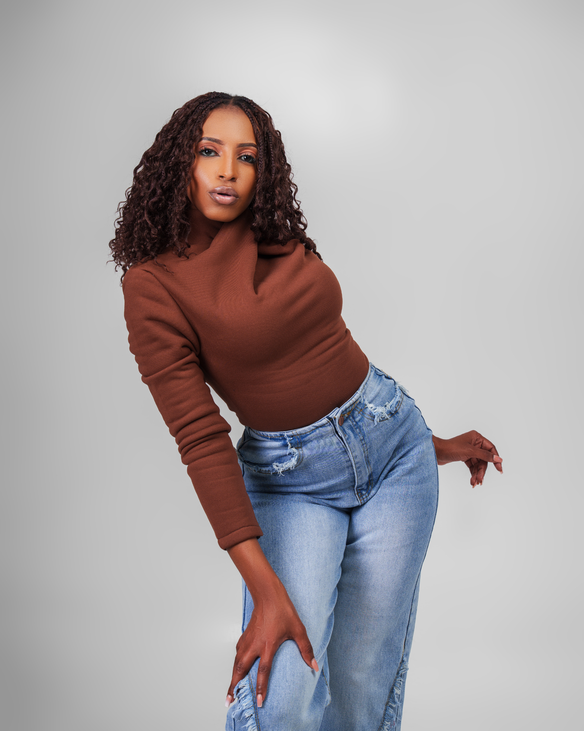 Suya Twist Bodysuit Mocha