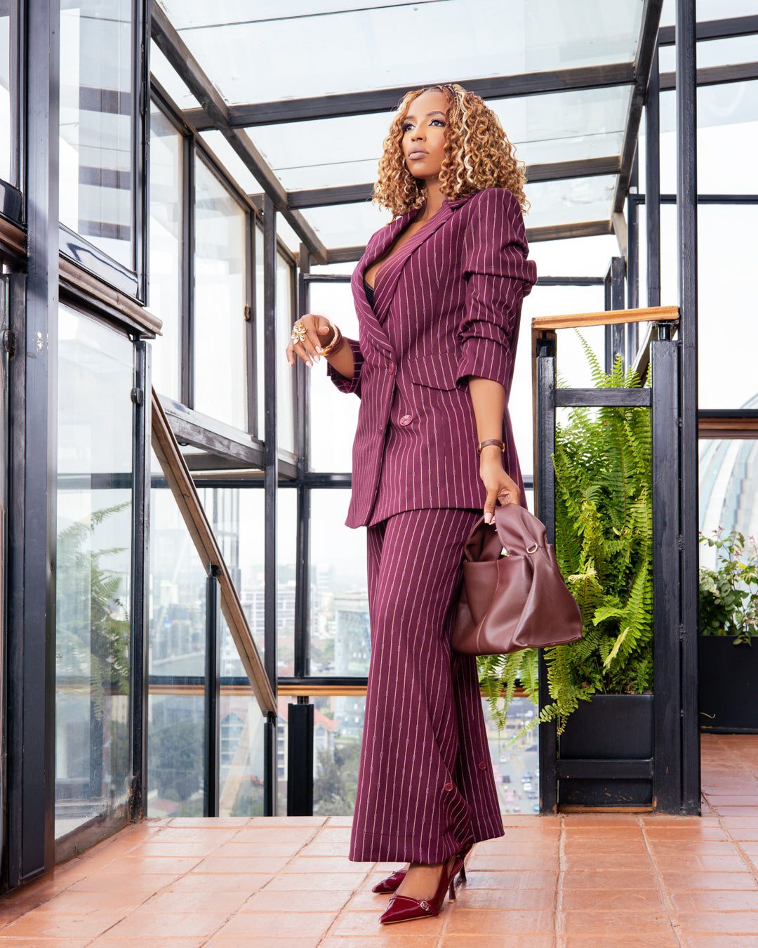 Pearson Blazer Burgundy