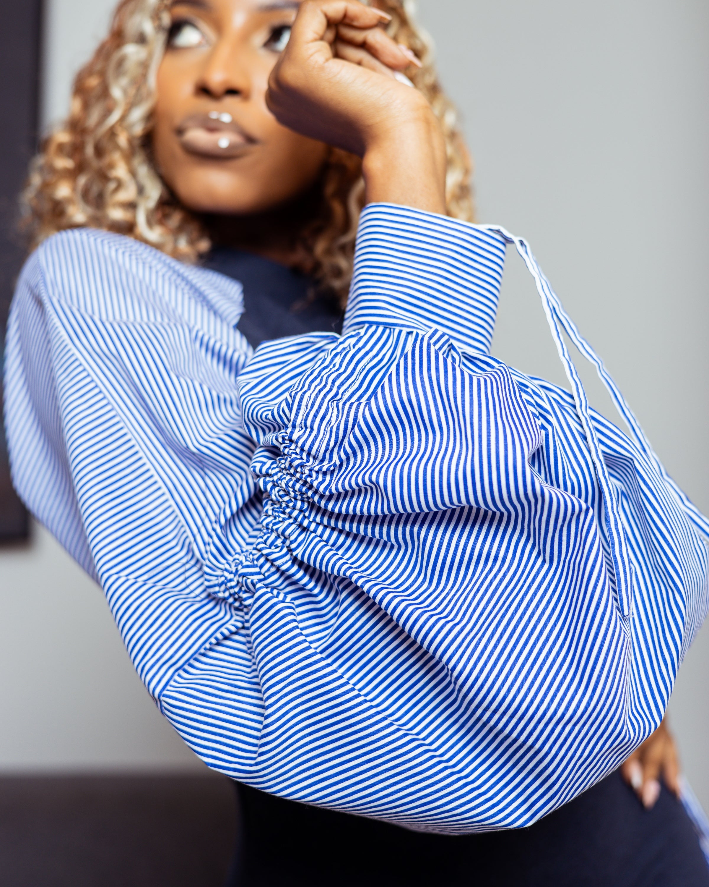 Yara navy dress
