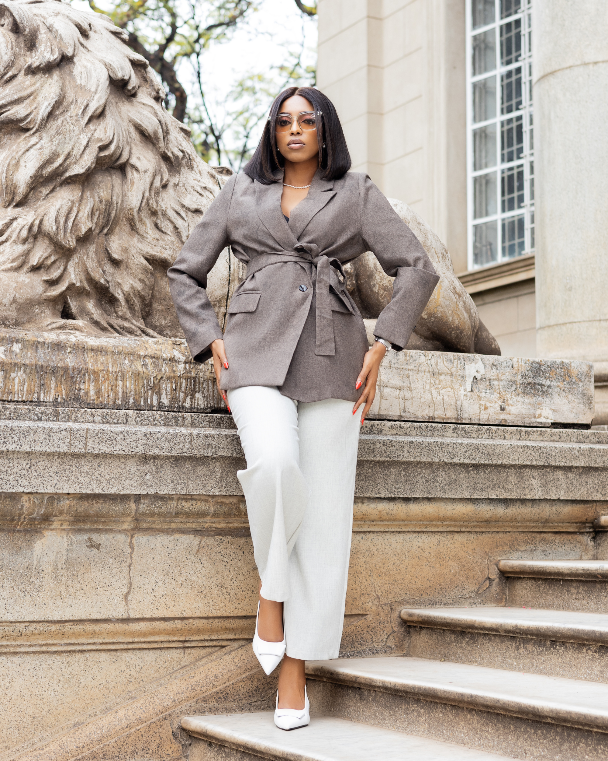 Olympia Blazer Charcoal