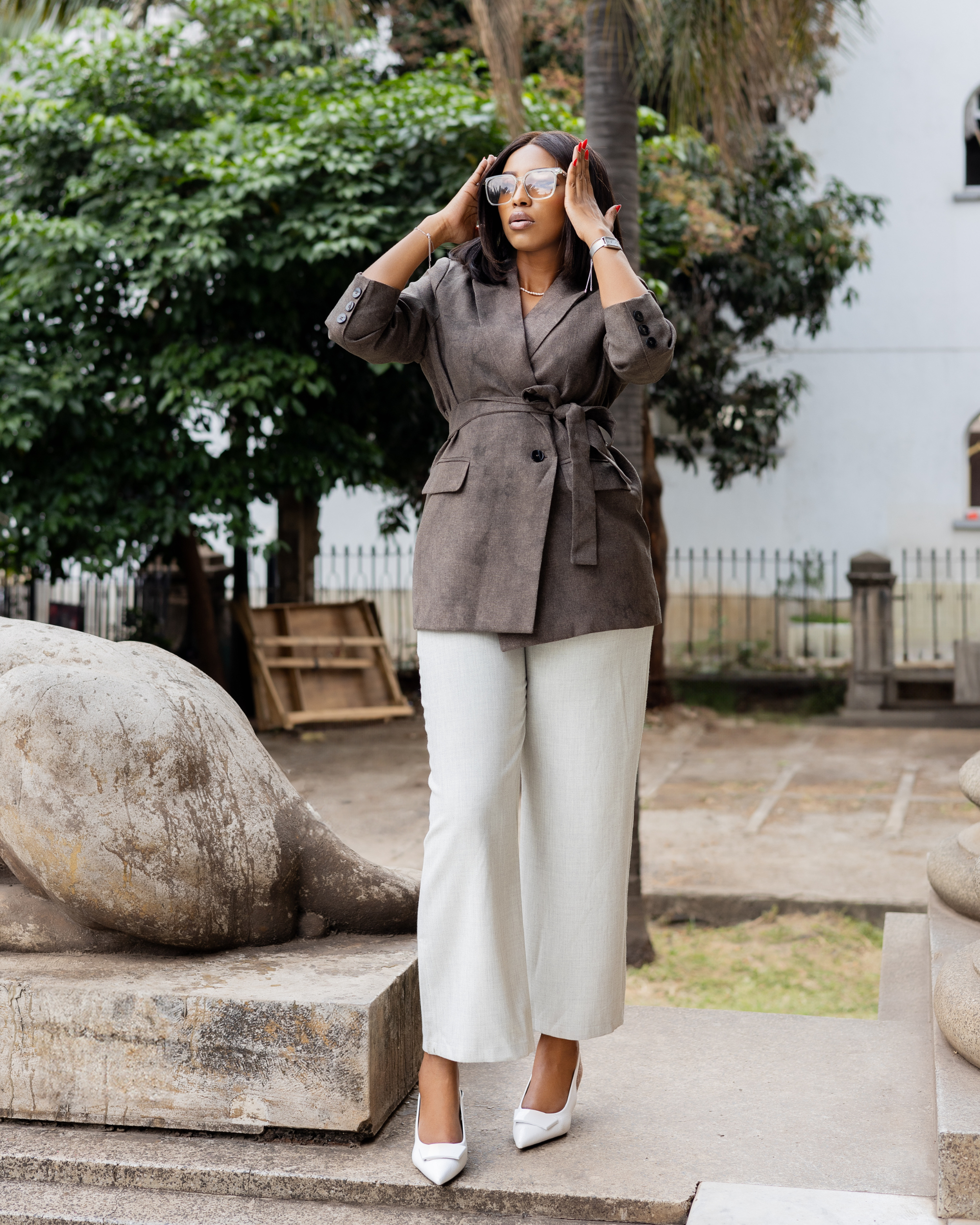 Olympia Blazer Charcoal