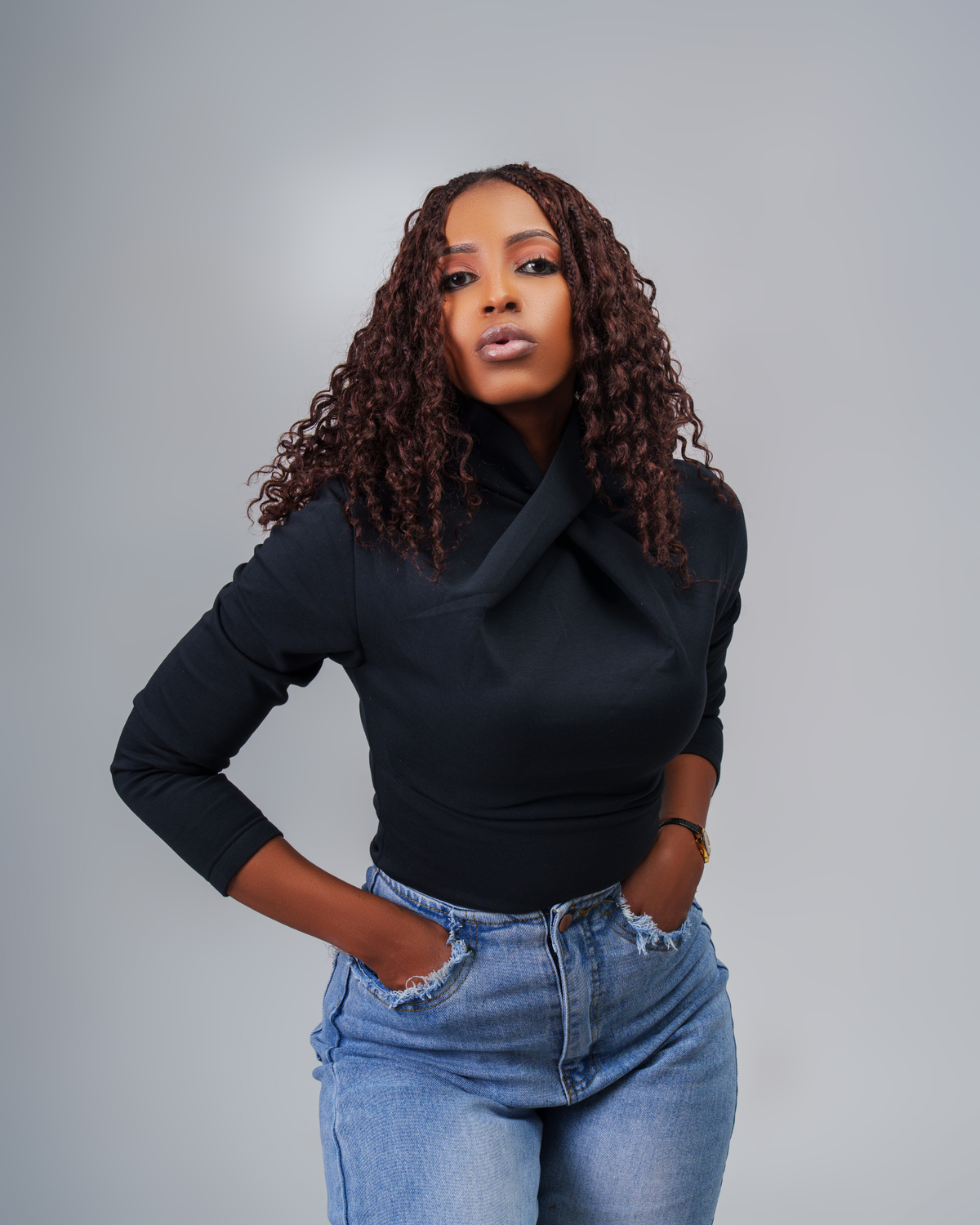 Suya Twist Bodysuit Black