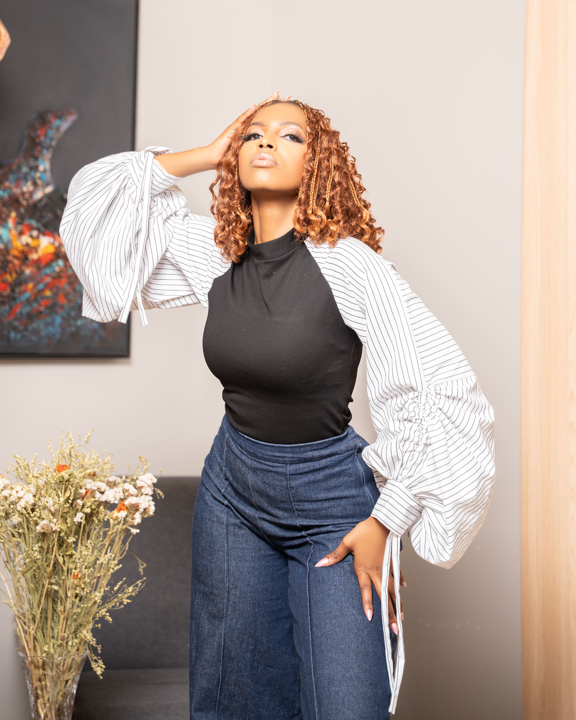 Yara Bodysuit Top Black