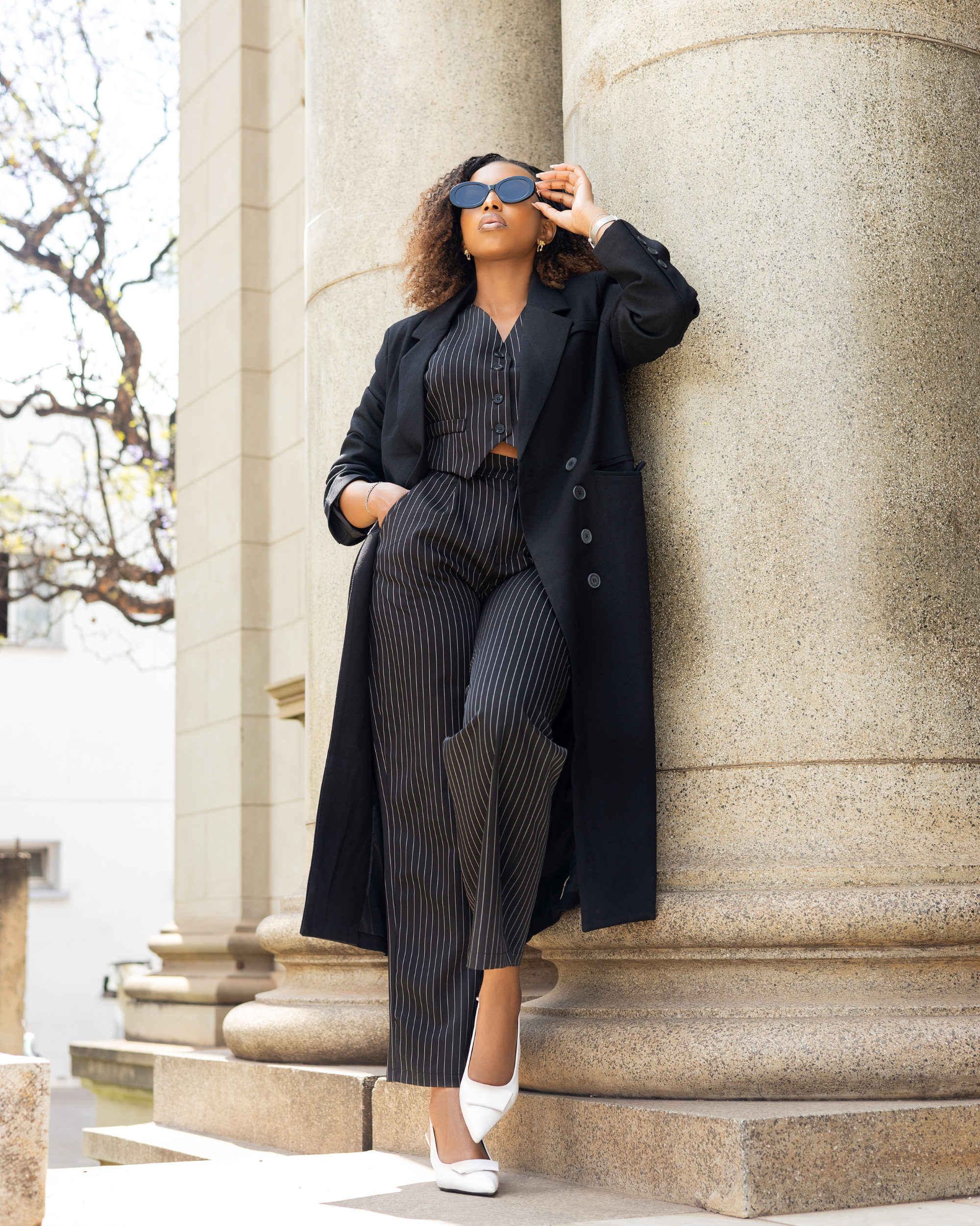 Vaela Pinstripe Suit